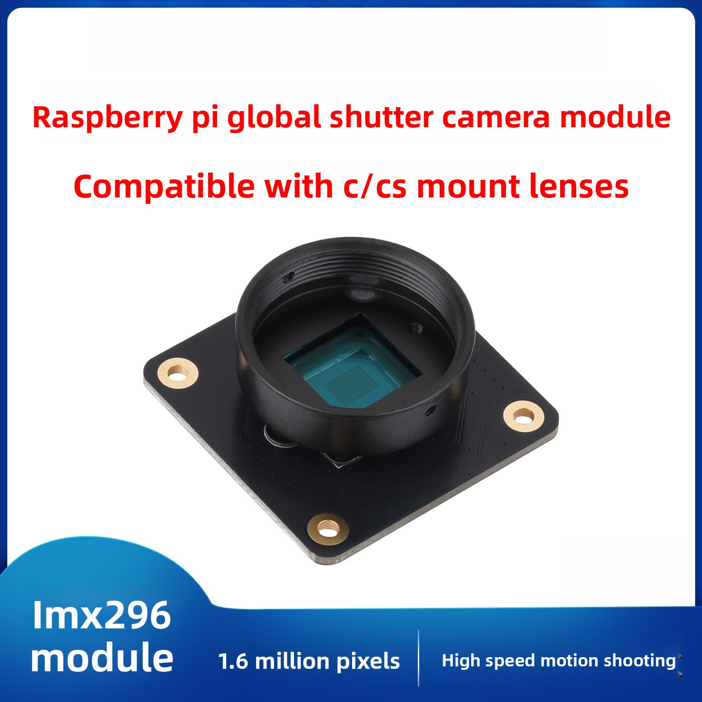 Global Shutter CMOS Sensor Mod - Raspberry Pi Global Shutter Camera Imx296 ulasan dan harga